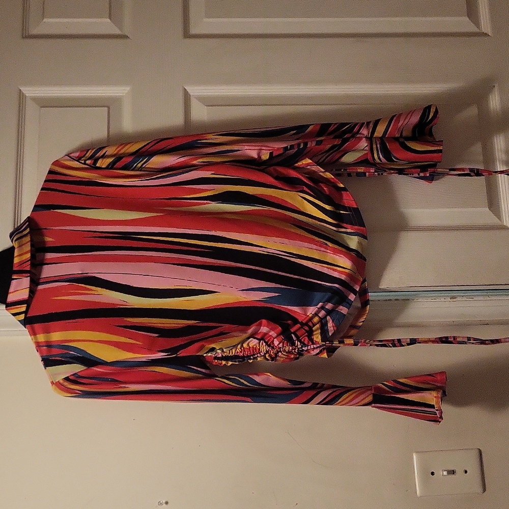 SHEIN Colorful Striped Blouse - Picture 5 of 5